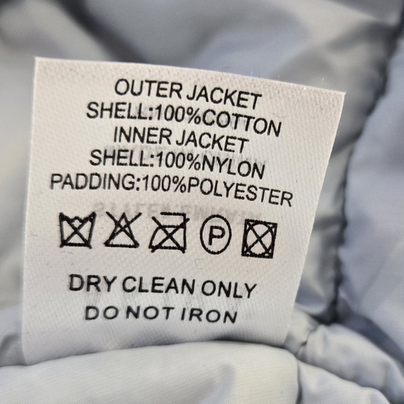 AKIRA Coat Blue Denim Jacket with White Faux Fur Removable Lining Oversized NWOT - Picture 13 of 15